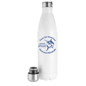 Bouteille Isotherme 500ml blanche Pêcheurs