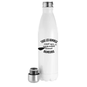 Bouteille Isotherme 500ml blanche Rameurs
