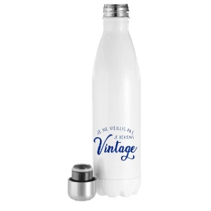 Bouteille Isotherme 500ml blanche Vintage